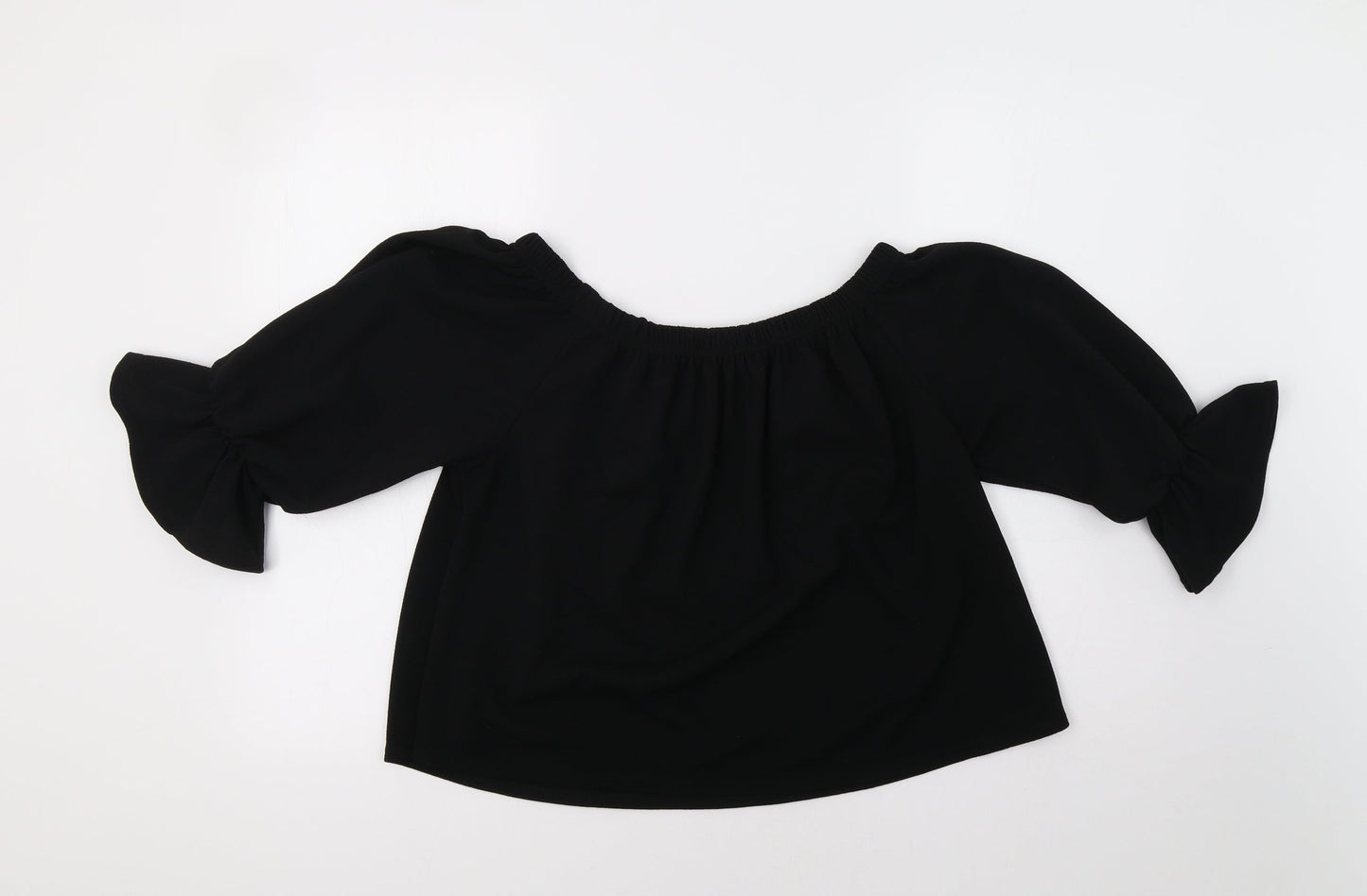 Glamour Babe Womens Black   Basic Blouse Size M