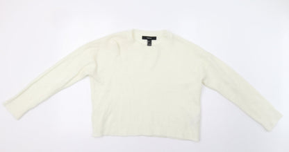 Preloved FOREVER 21 Womens Ivory   Pullover Jumper Size S - Front