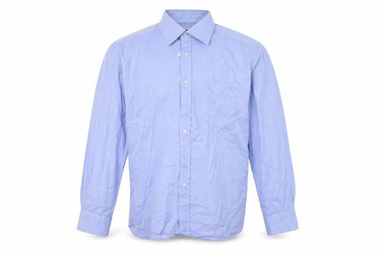 Roccobarocco Mens Blue    Button-Up Size 16.5