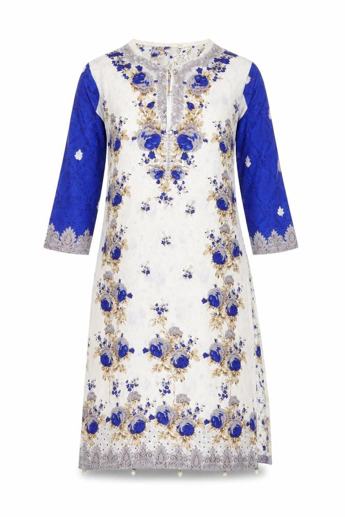 Preworn Womens White Floral  A-Line  Size S