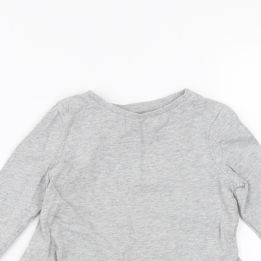 Very Girls Grey   Basic T-Shirt Size 2-3 Years