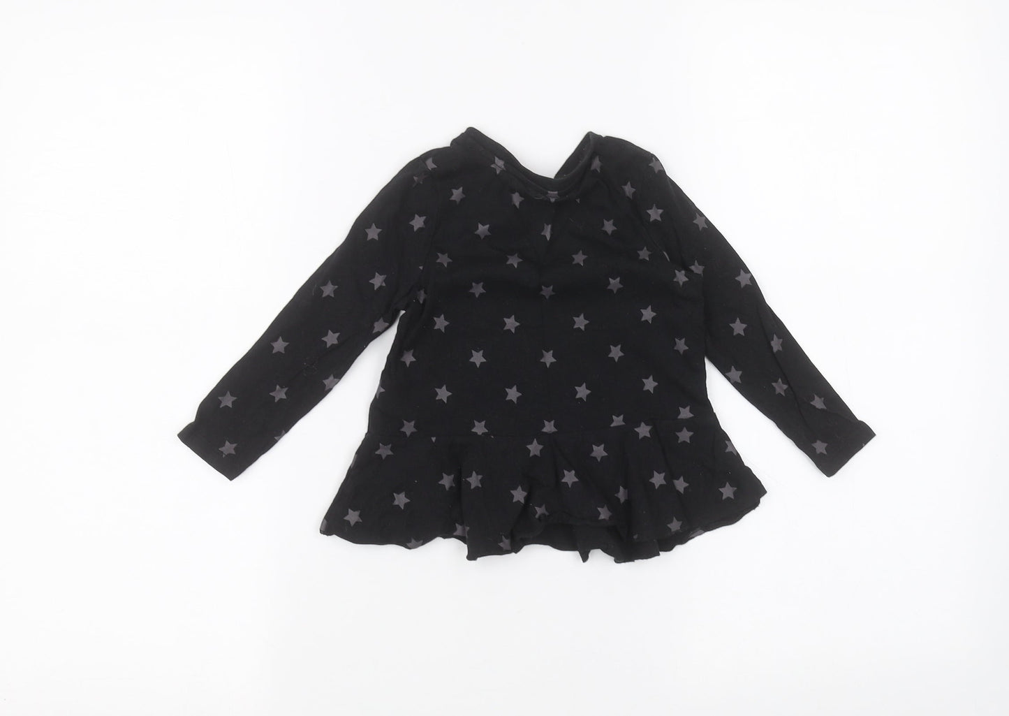 Very Girls Black   Basic T-Shirt Size 2-3 Years