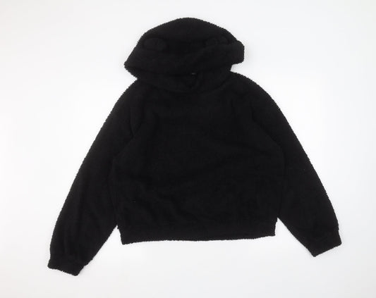 SheIn Womens Black   Pullover Hoodie Size L