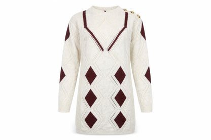 Next Womens White   Pullover Jumper Size 8