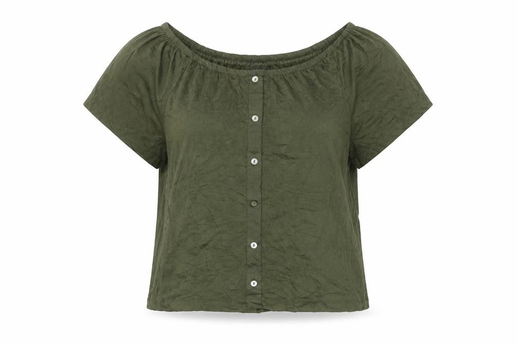 Primark Womens Green   Basic Button-Up Size 4