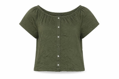 Primark Womens Green   Basic Button-Up Size 4