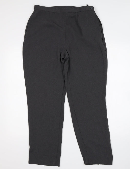 M&S Womens Grey   Trousers  Size 14 L28 in