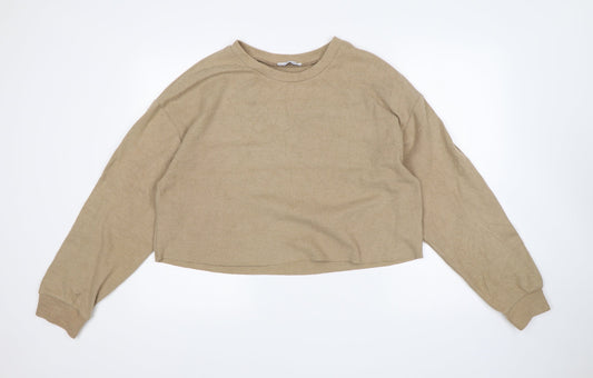 Zara Womens Beige   Pullover Jumper Size L