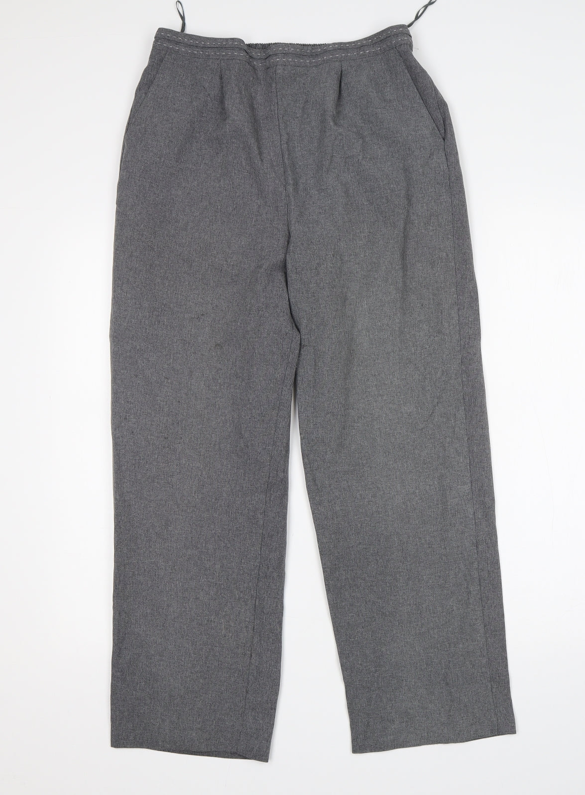 BM Womens Grey   Trousers  Size 12 L27 in