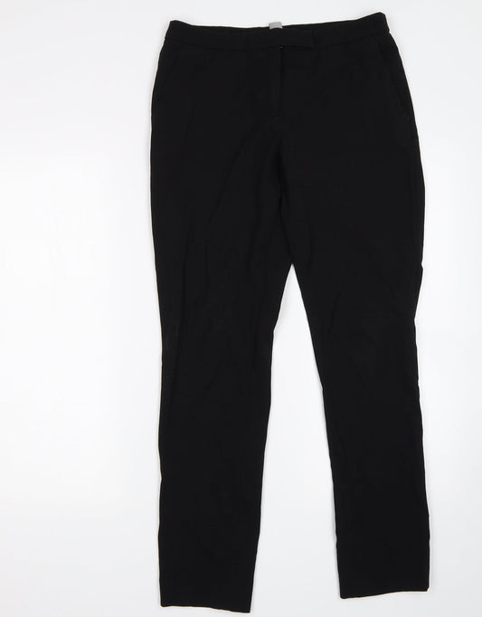 H&M Womens Black   Trousers  Size 8 L29 in