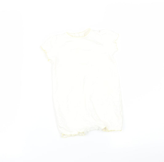 mamas & papas  White   Babygrow One-Piece Size 9-12 Months