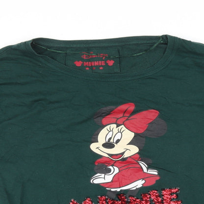 Preloved Disney Womens Green   Pullover Sweatshirt Size 14 - Detail