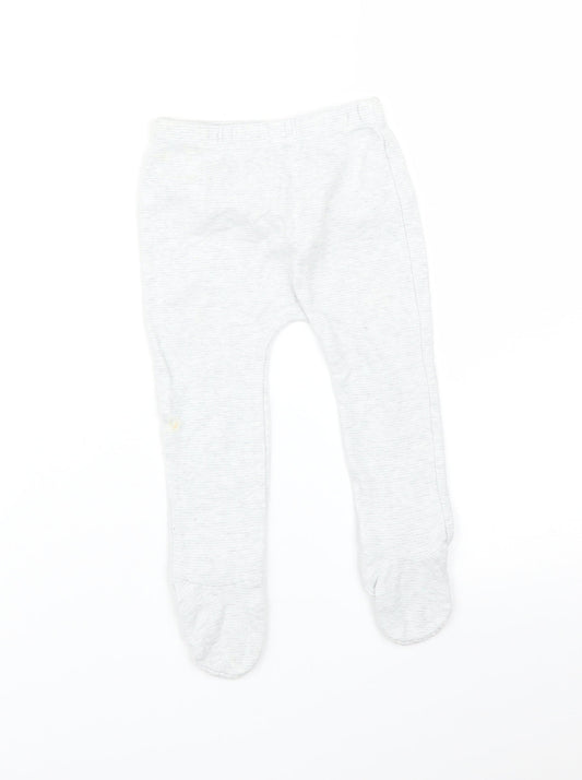 F&F Baby Grey Flecked   Trousers Size 9-12 Months