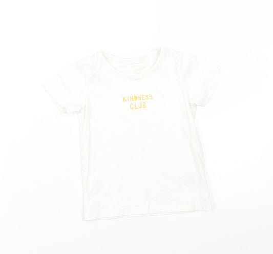George Baby White   Basic T-Shirt Size 12-18 Months