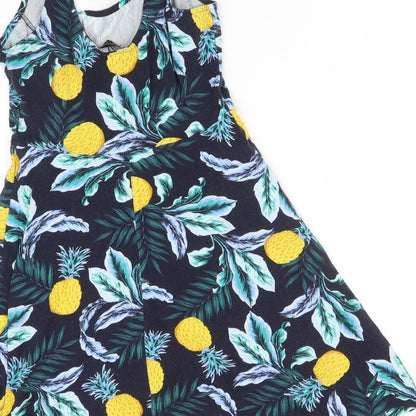 Preloved Dorothy Perkins Womens Multicoloured Floral  A-Line  Size 10 - Label