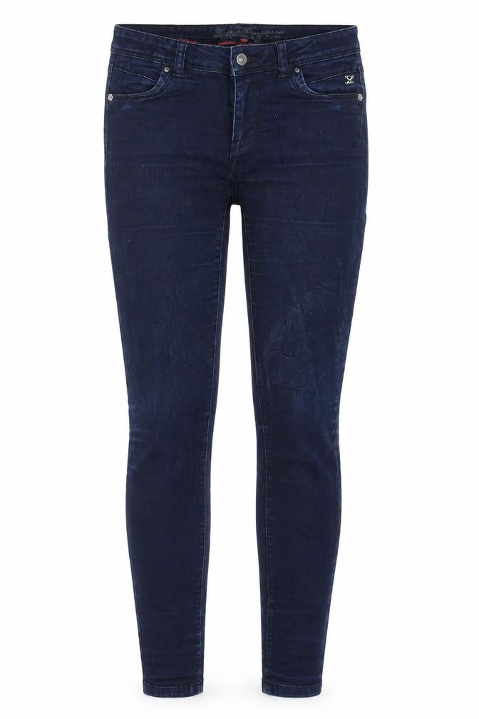 Lemmi Womens Blue  Denim Tapered Jeans Size 28 in L31 in
