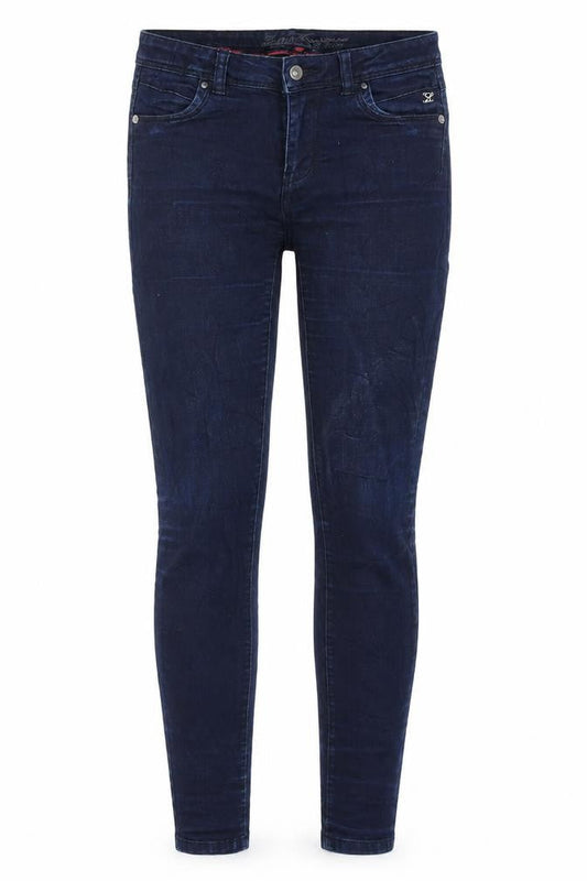 Lemmi Womens Blue  Denim Tapered Jeans Size 28 in L31 in