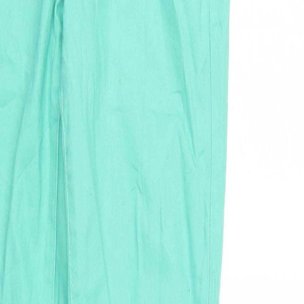 Pieces Womens Green  Denim Tapered Jeans Size 28 in L31 in