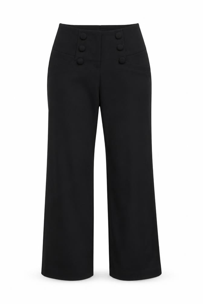 H&M Womens Black   Trousers  Size 10 L31 in