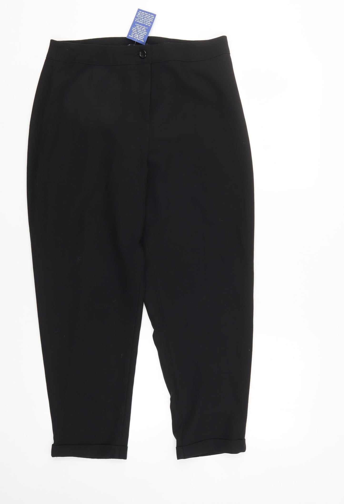 Boohoo Womens Black   Trousers  Size 12 L24 in