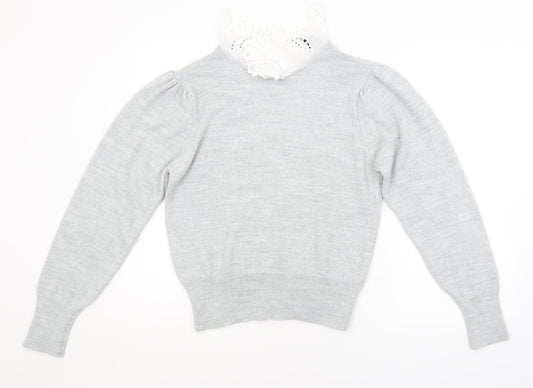 Dorothy Perkins Womens Grey   Pullover Jumper Size 14