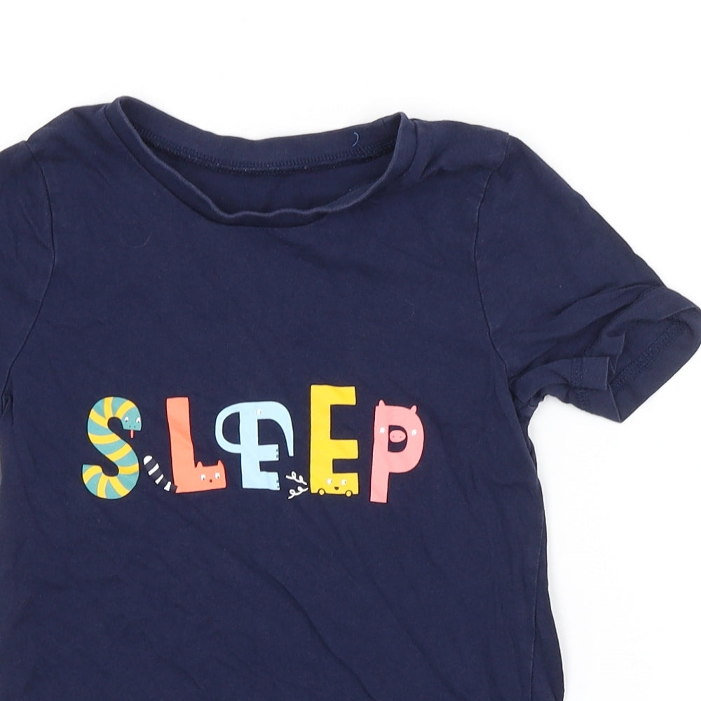 George Boys Blue   Basic T-Shirt Size 5-6 Years
