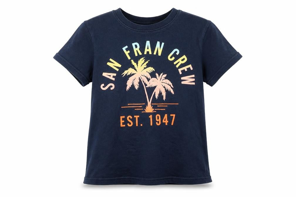 H&M Girls Blue   Basic T-Shirt Size 5-6 Years