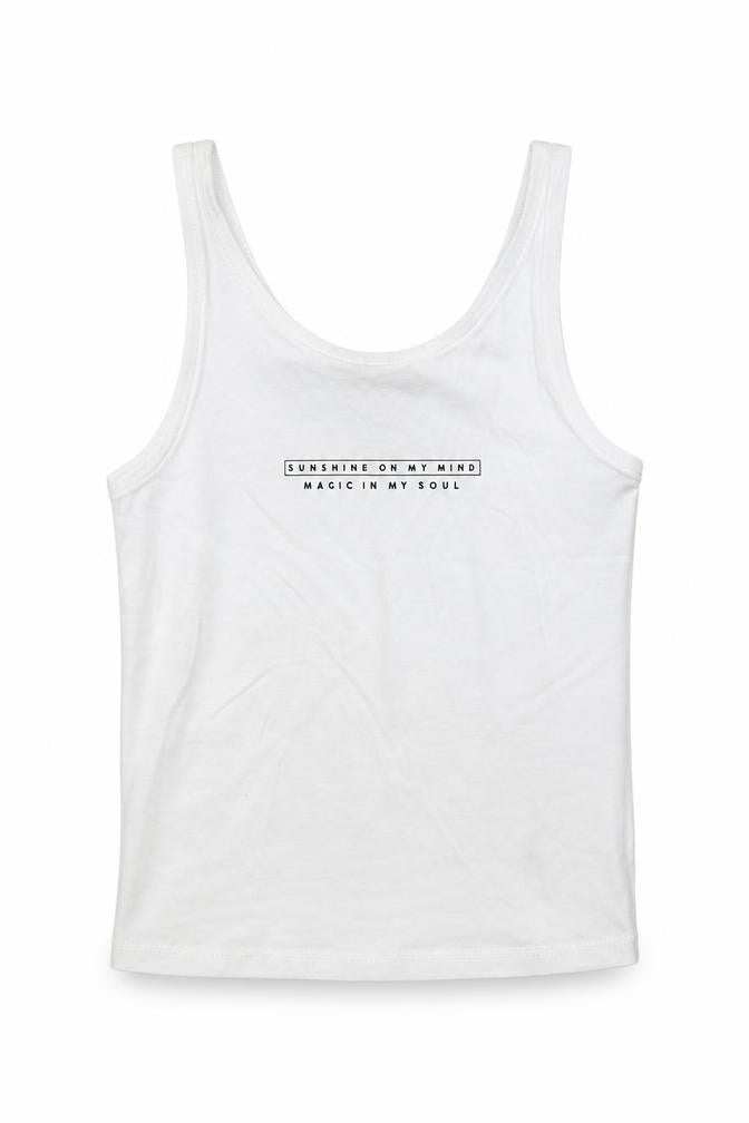 George Girls White   Basic Tank Size 8-9 Years