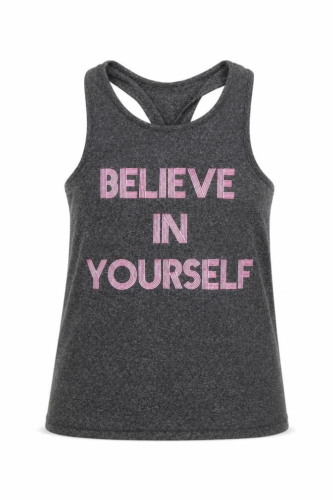 George Girls Grey   Basic Tank Size 8-9 Years