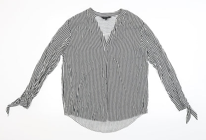 New Look Womens Multicoloured Striped  Basic Blouse Size 8