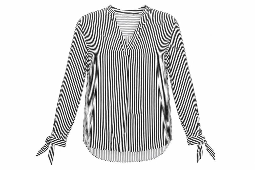 New Look Womens Multicoloured Striped  Basic Blouse Size 8