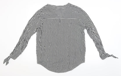 New Look Womens Multicoloured Striped  Basic Blouse Size 8