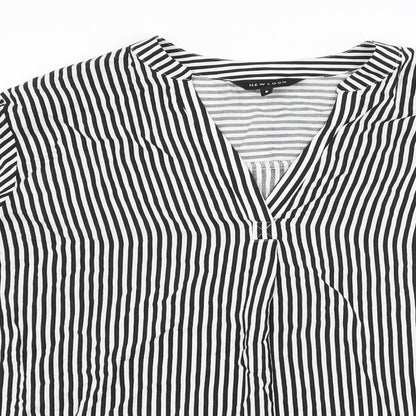 New Look Womens Multicoloured Striped  Basic Blouse Size 8