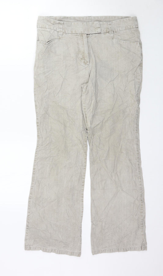 Marks and Spencer Womens Grey   Trousers  Size 12 L29 in