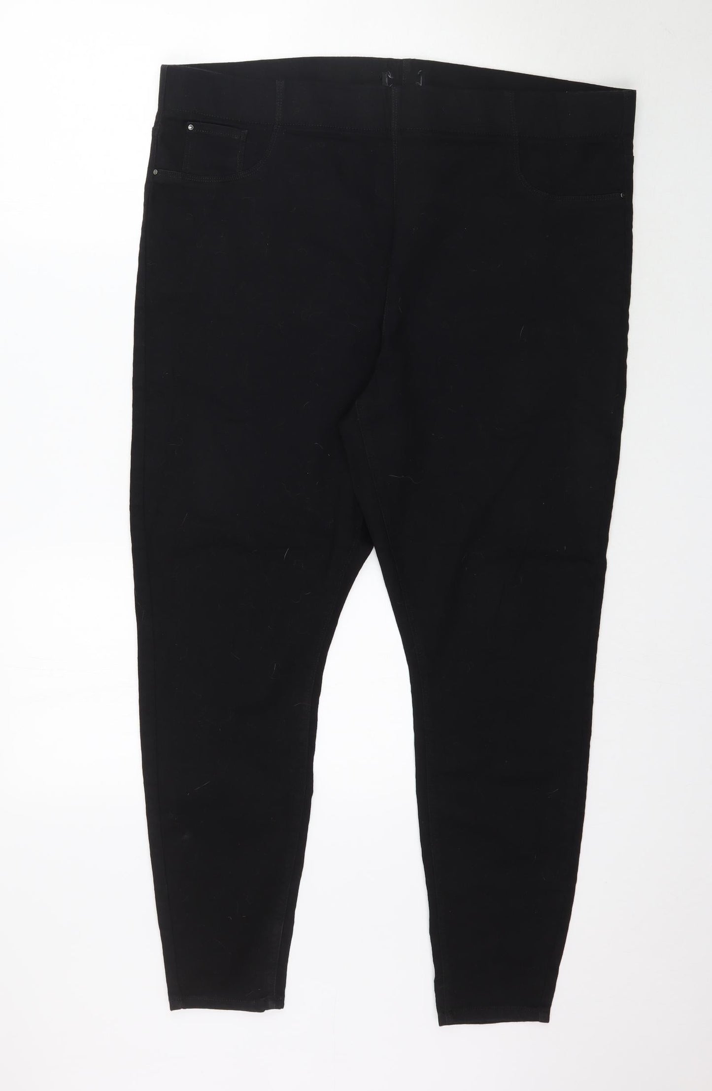 Preworn Womens Black  Denim Jegging Jeans Size XL L28 in