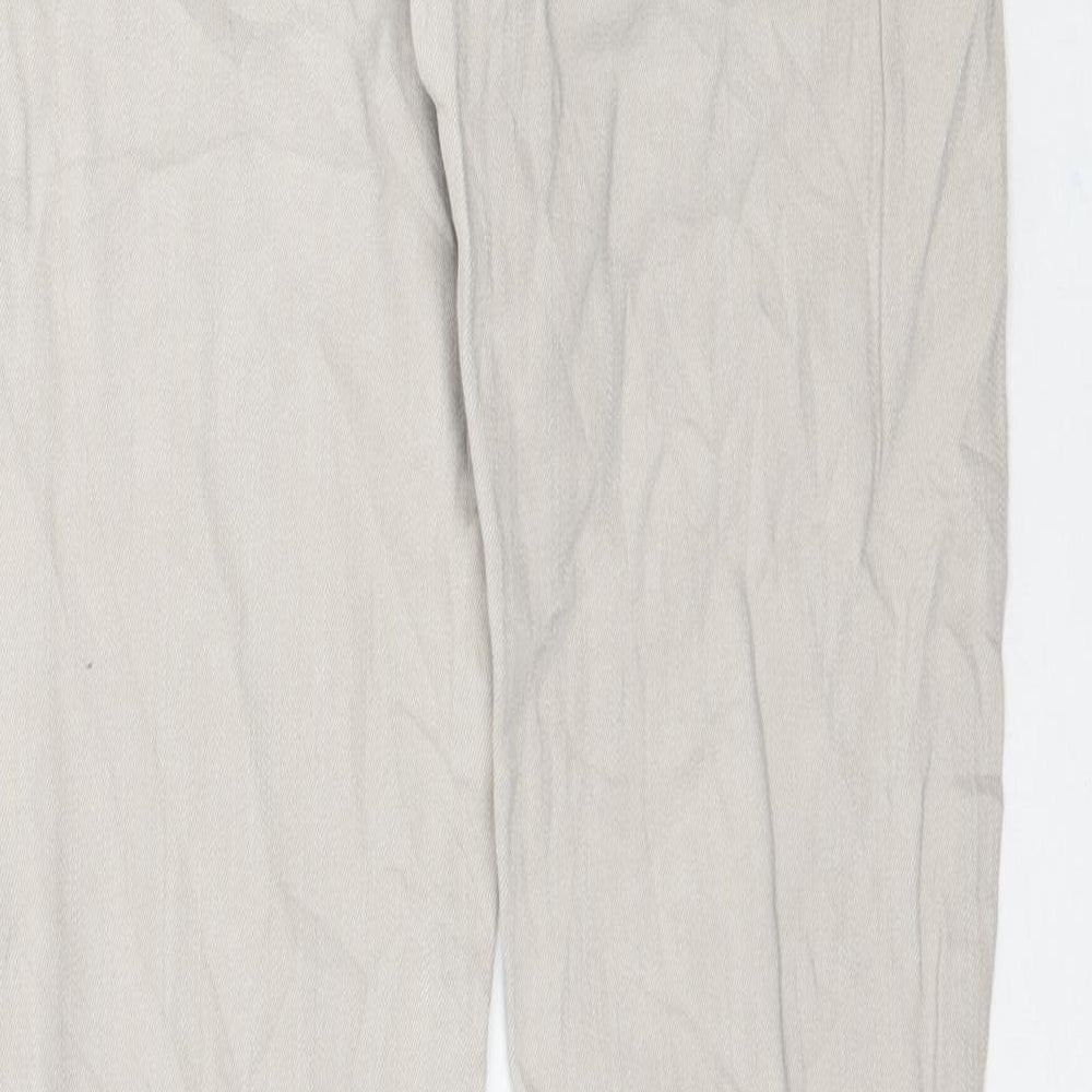 Preworn Womens Beige  Denim Skinny Jeans Size 32 in L32 in