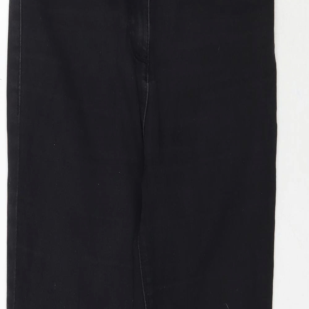 Papaya Womens Black  Denim Skinny Jeans Size 8 L25 in