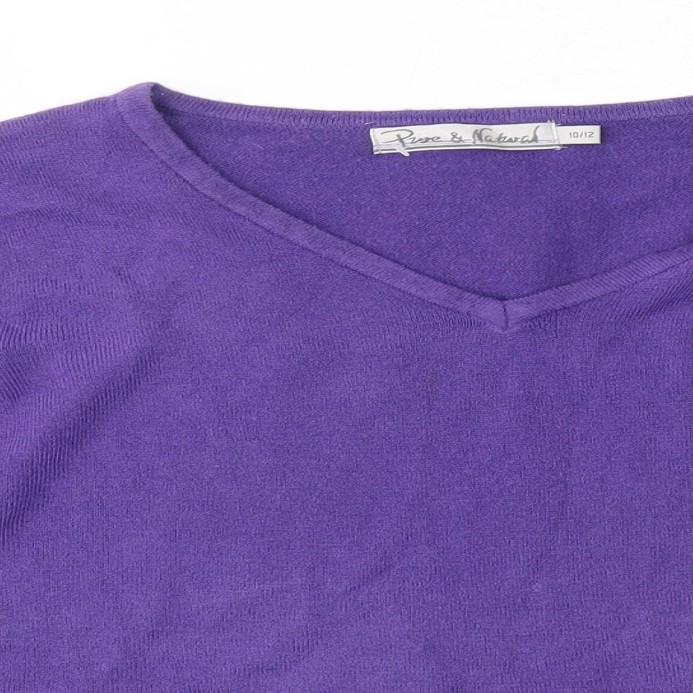 pure & natural Womens Purple   Pullover Jumper Size 12