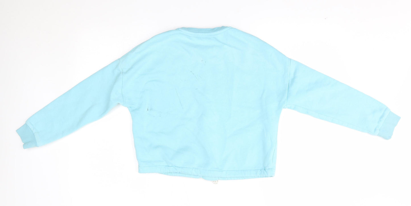 M&S Girls Blue   Pullover Jumper Size 11-12 Years