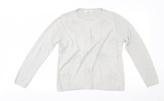 M&S Womens Grey   Pullover Jumper Size 14