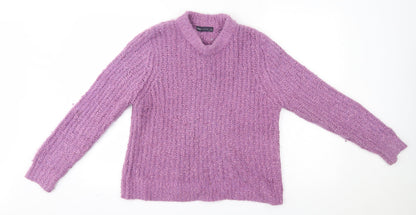 Marks & Spencer Womens Purple   Pullover Jumper Size 14
