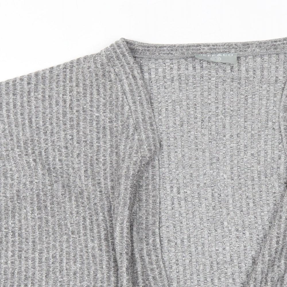 Jeff&co Womens Grey   Cardigan Jumper Size 10