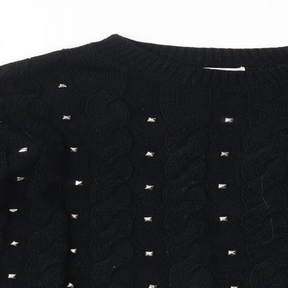 Preloved TU Womens Black   Pullover Jumper Size 8 - Detail