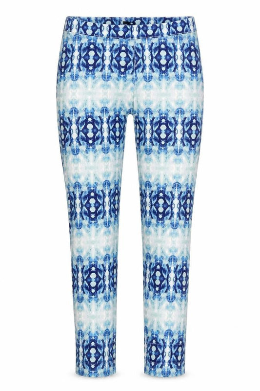H&M Womens Blue Geometric Denim Jegging Jeans Size 10 L26 in