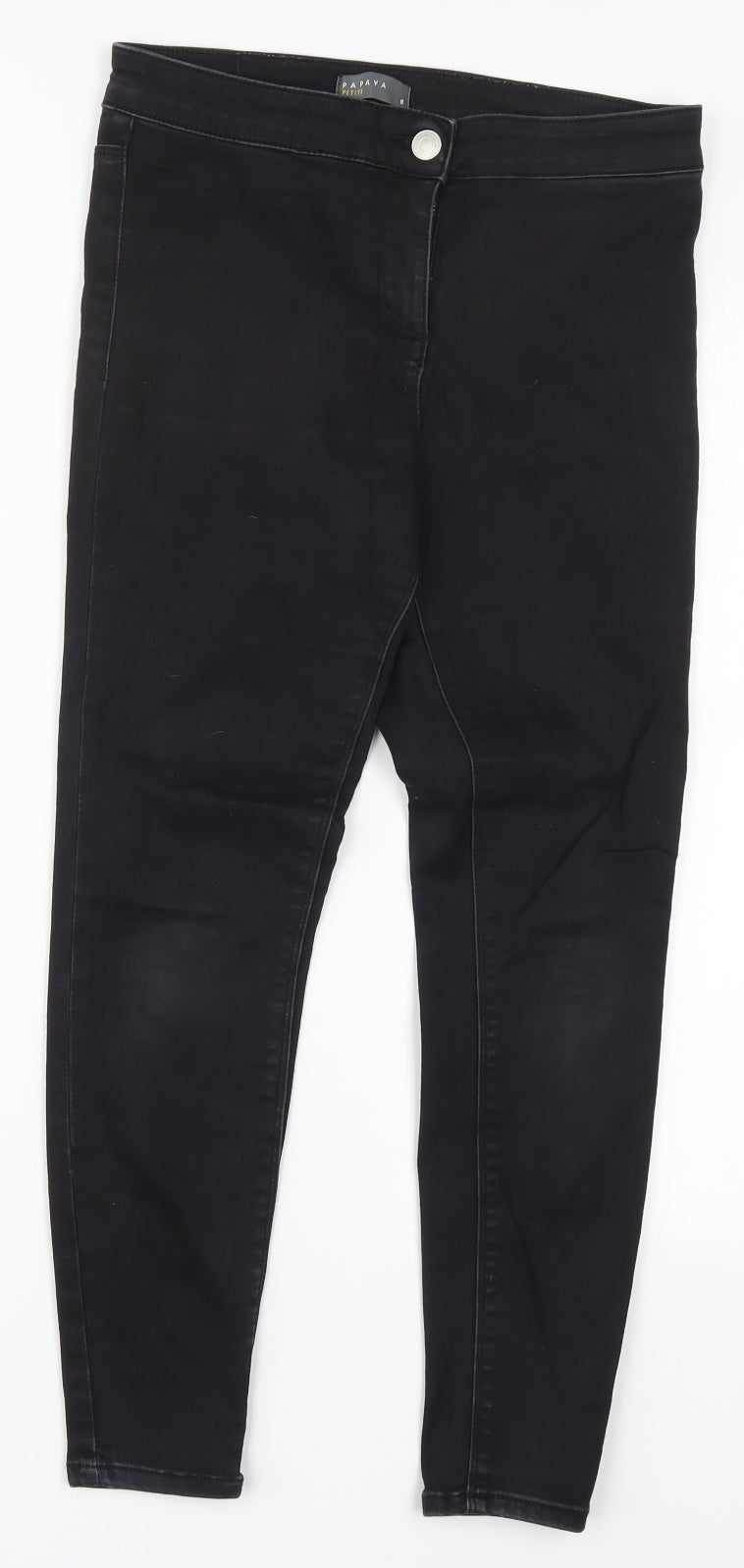 Papaya Womens Black  Denim Skinny Jeans Size 9 Months L24.5 in