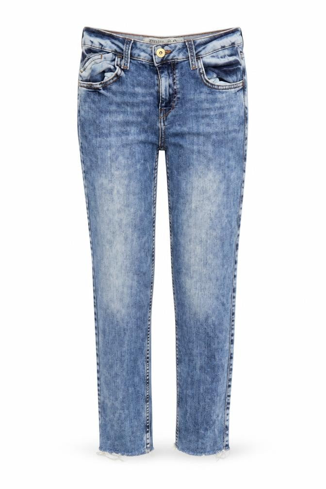 Denim Co Womens Blue  Denim Skinny Jeans Size 8 L26 in - Distressed Hem