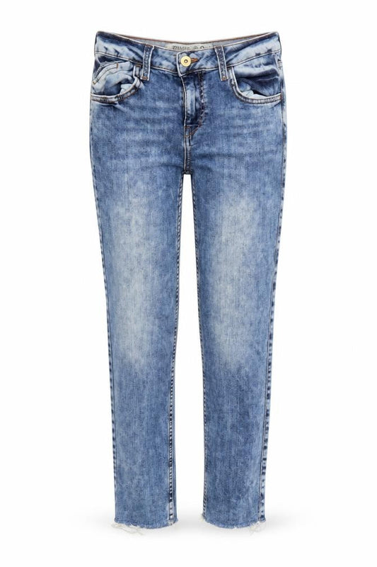 Denim Co Womens Blue  Denim Skinny Jeans Size 8 L26 in - Distressed Hem