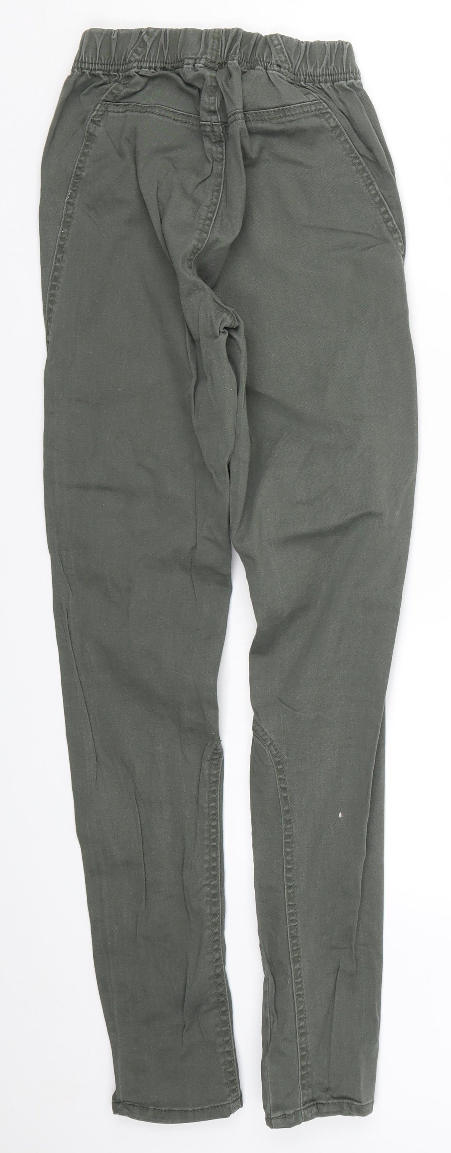 H&M Womens Green  Denim Jegging Jeans Size 10 L29.5 in