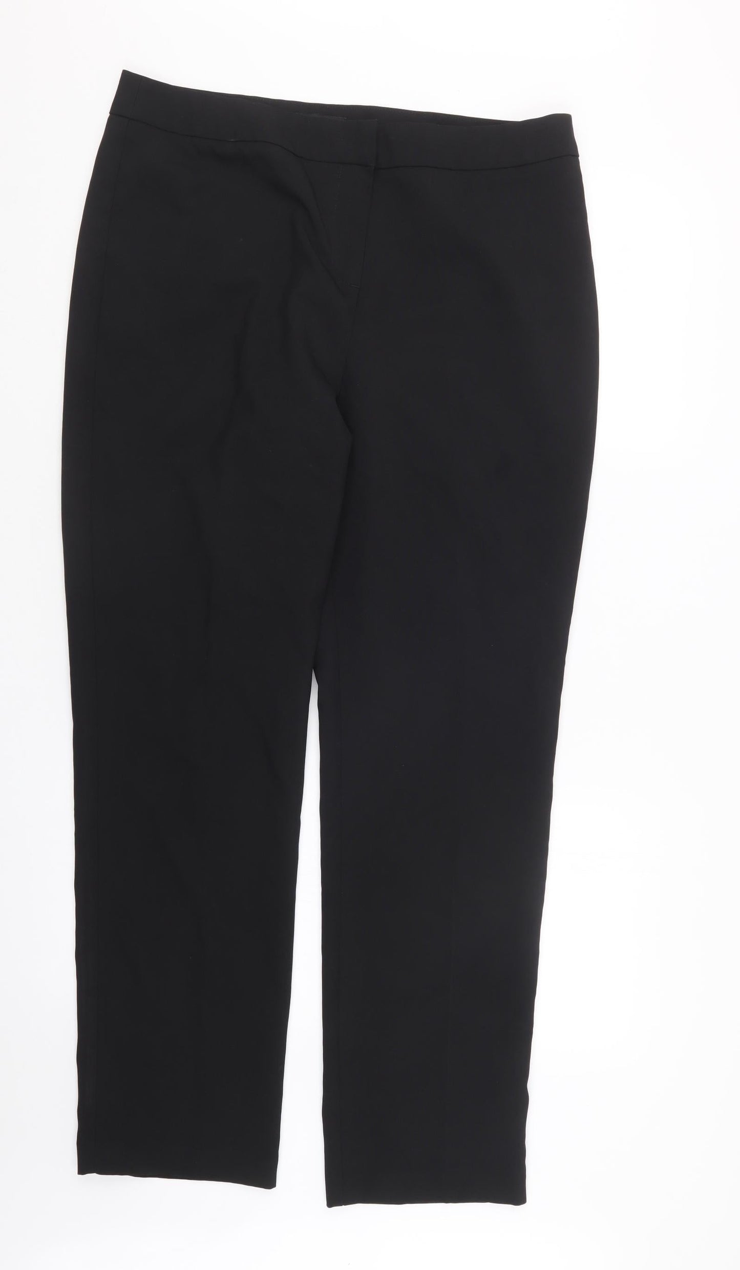 Papaya Womens Black   Trousers  Size 14 L30 in