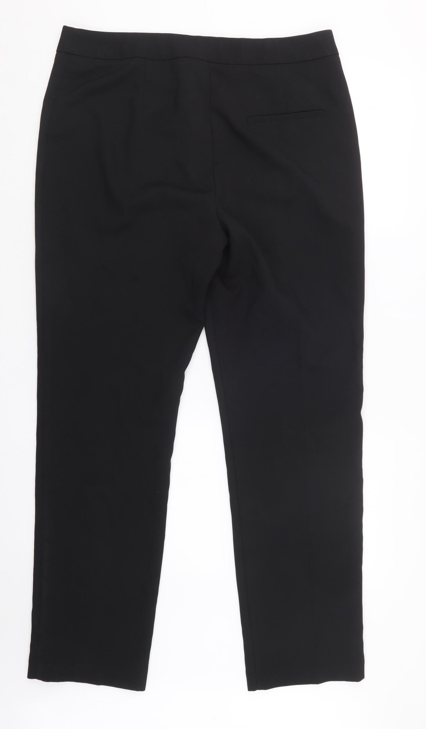 Papaya Womens Black   Trousers  Size 14 L30 in